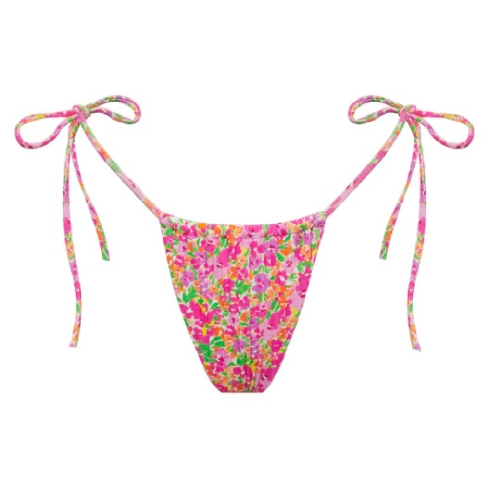 For Love & Lemons Sidra Swim Bottom - Pink